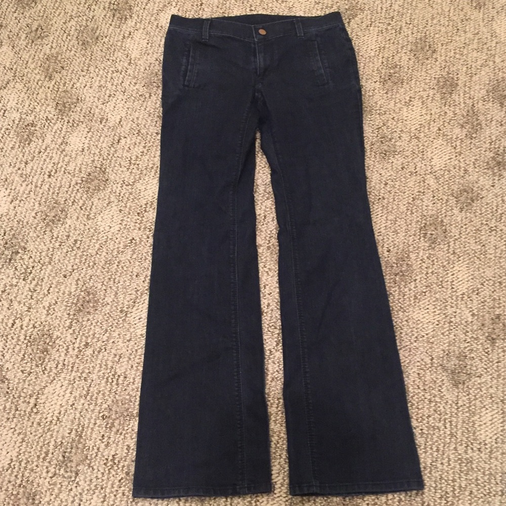 Ann Taylor Modern Fit Flat front trouser jeans